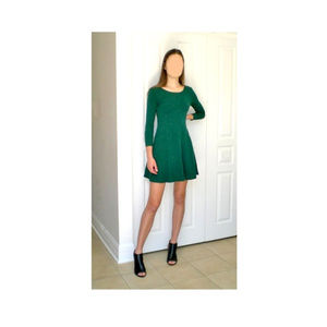ARITZIA Talula Green Dress with Open Back